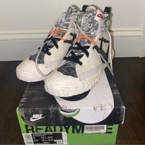 Nike Black and White High-Top Sneakers